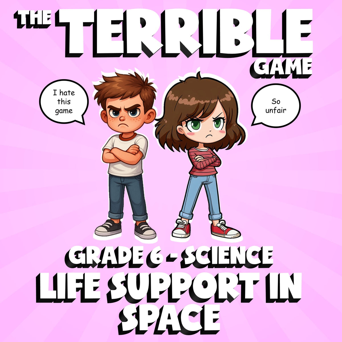 Life Support in Space THE TERRIBLE GAME - No Prep Grade 6 Science Review