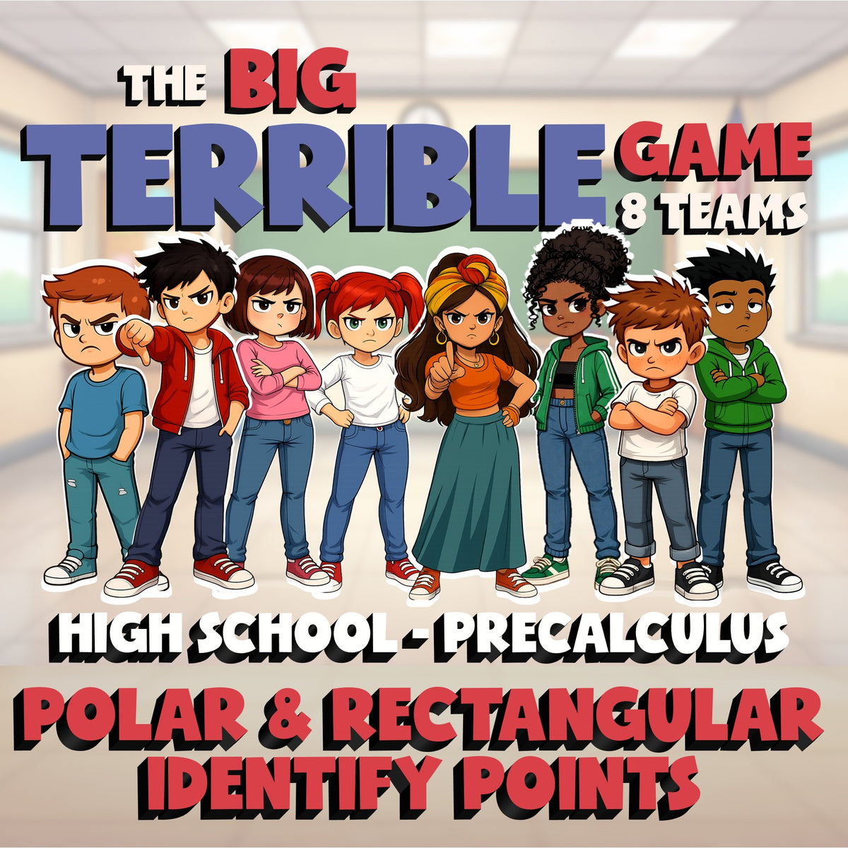 Polar & Rectangular Identify Points BIG TERRIBLE GAME - PreCalculus Math Review