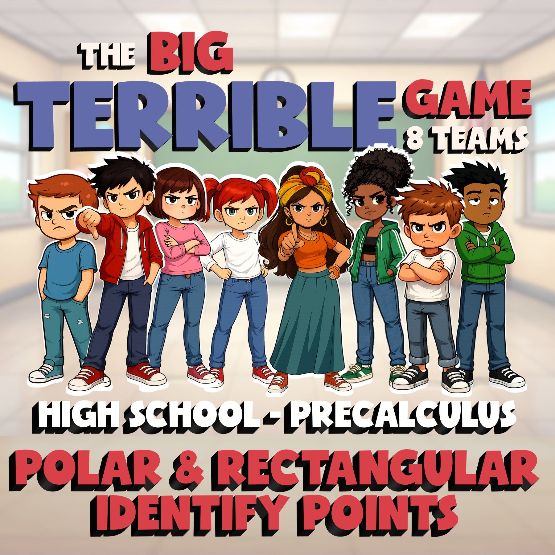 Polar & Rectangular Identify Points BIG TERRIBLE GAME - PreCalculus Math Review
