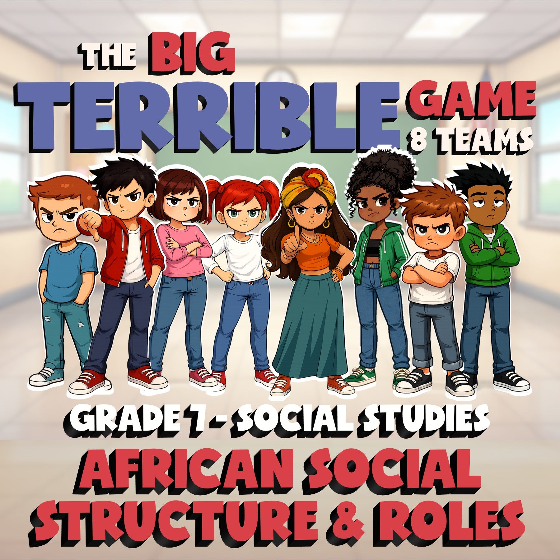 African Social Structure & Roles BIG TERRIBLE GAME - Grade 7 Socials Review
