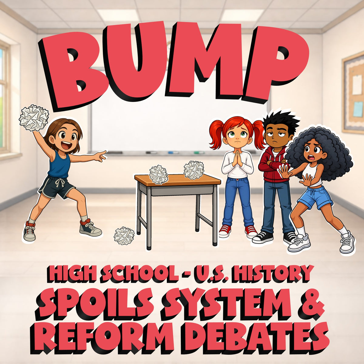 Spoils System & Reform Debates BUMP U.S. History Game - No Prep Review Activity