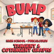 Tangent & Cotangent Graphs BUMP Math Game - No Prep PreCalculus Review Activity