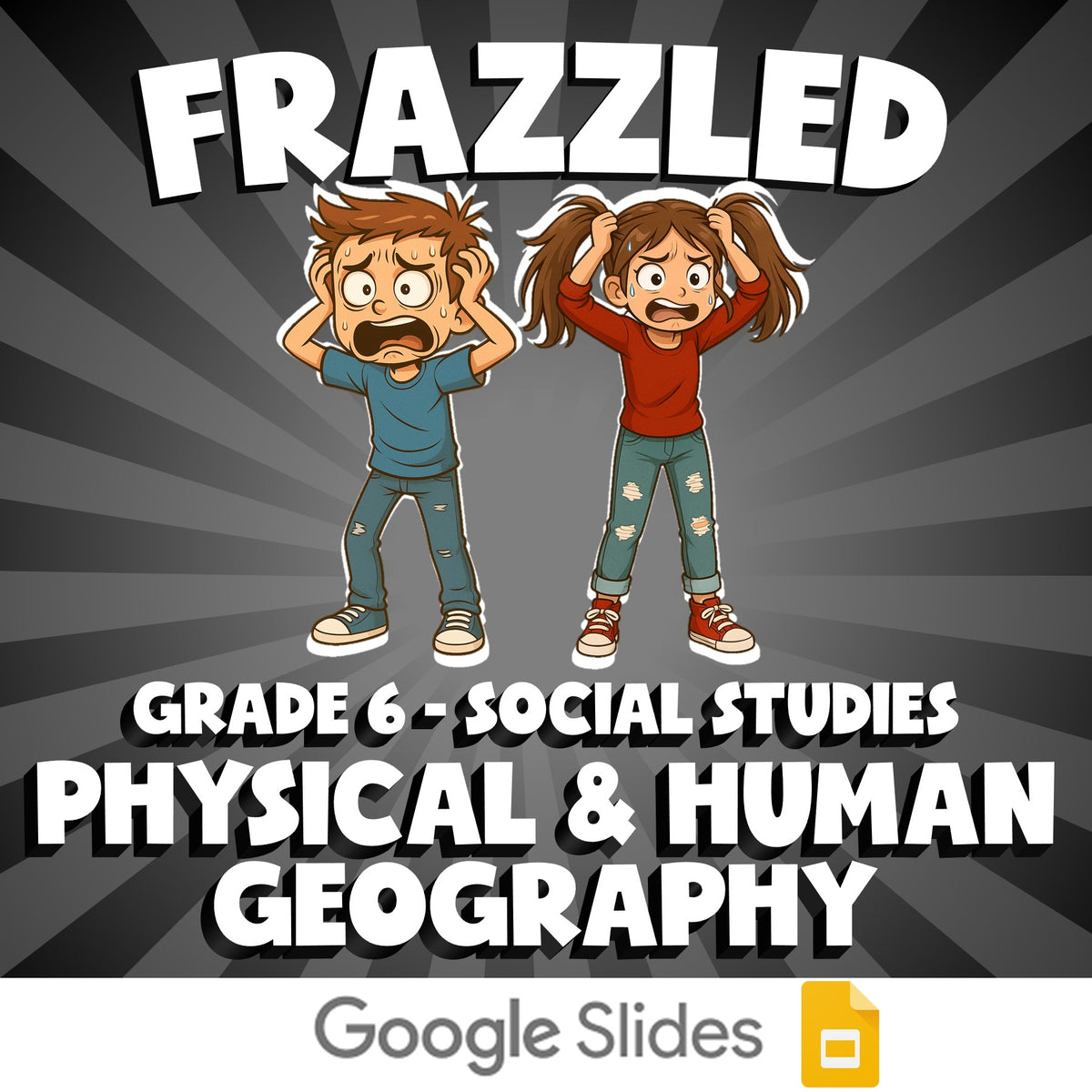 Physical & Human Geography FRAZZLED Socials Game - No Prep Grade 6 Review