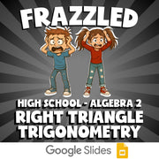 Right Triangle Trigonometry FRAZZLED Math Game - No Prep Algebra 2 Review