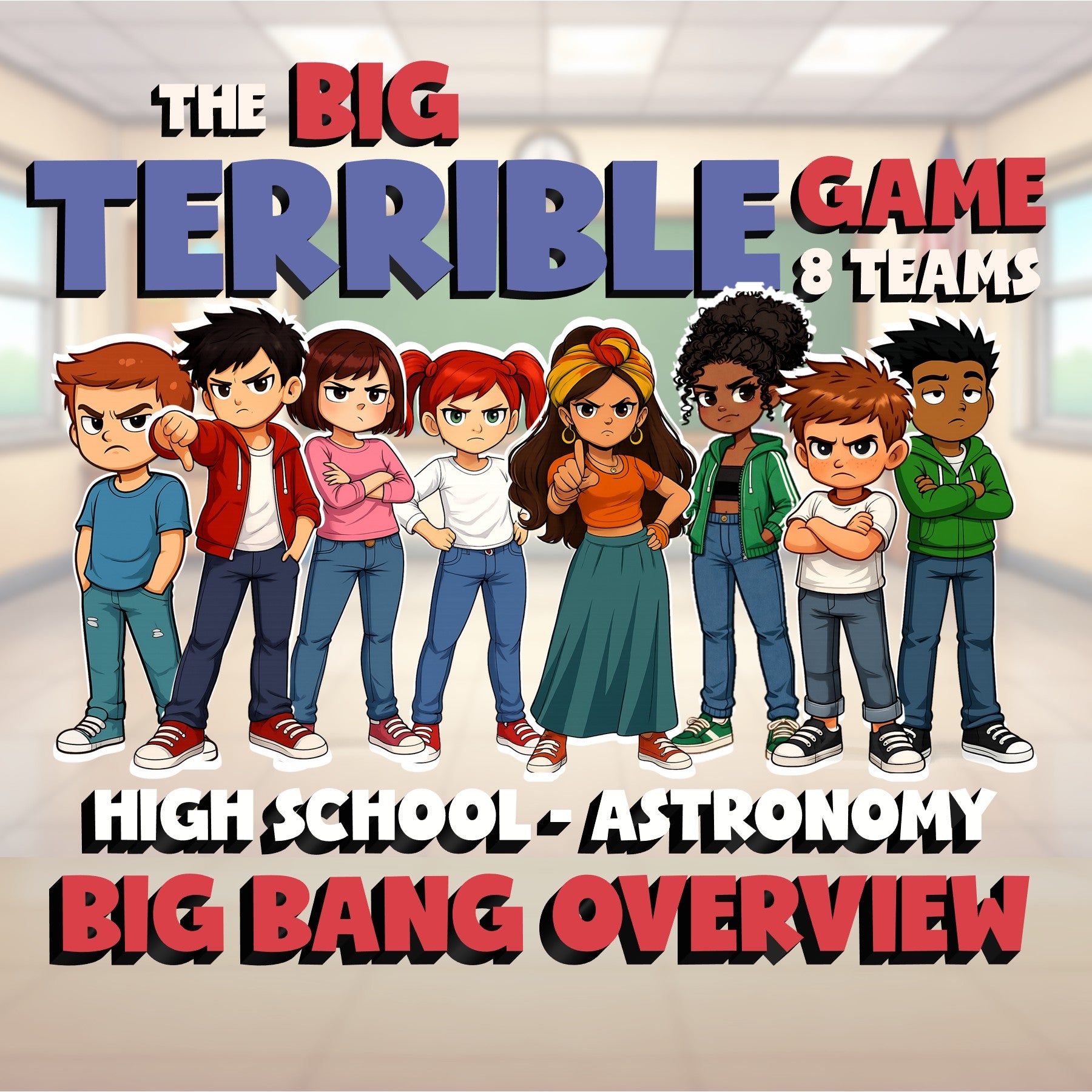 Big Bang Overview BIG TERRIBLE GAME - No Prep Astronomy Science Review Activity