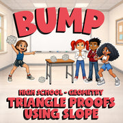Triangle Proofs Using Slope BUMP Math Game - No Prep Geometry Review Activity