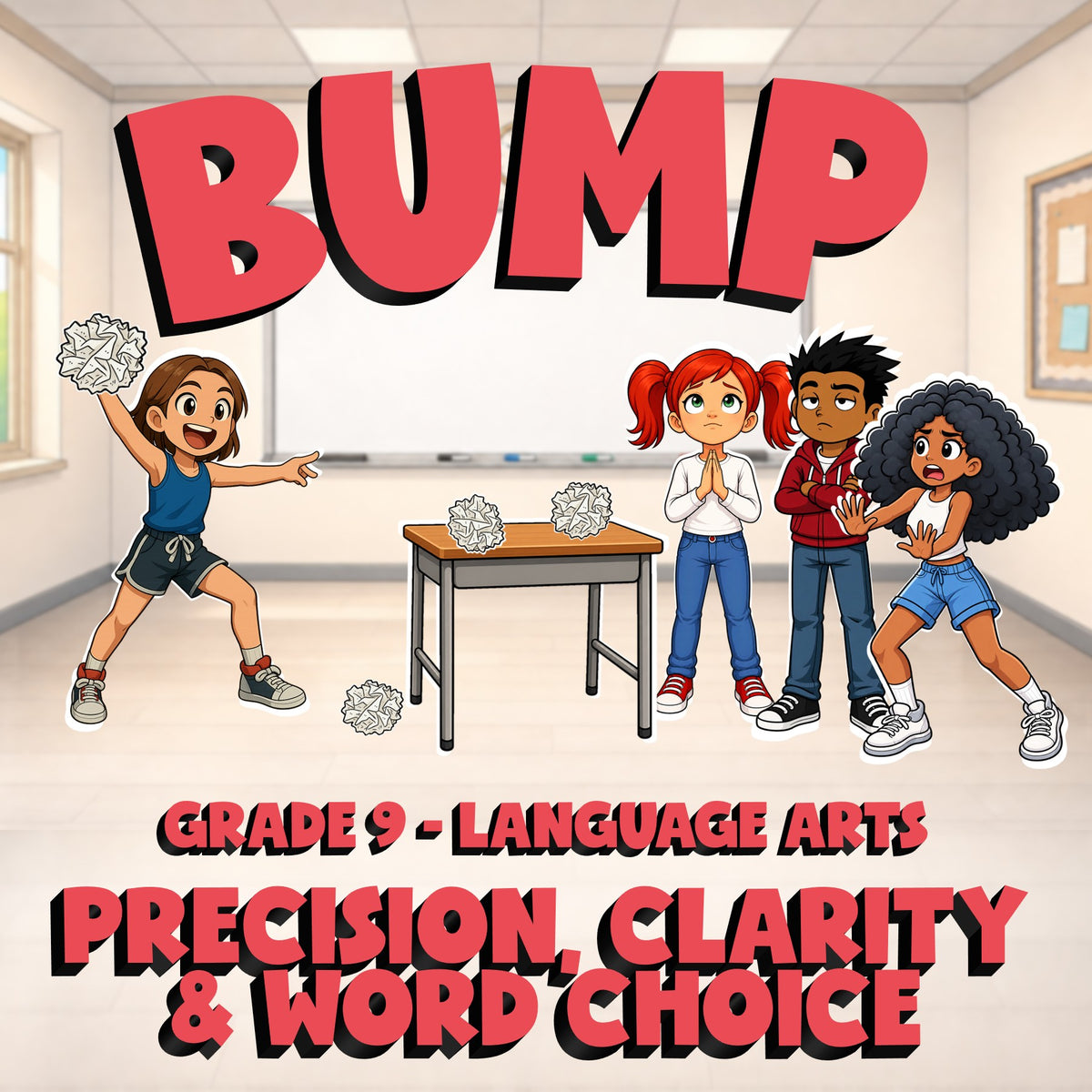Precision, Clarity & Word Choice BUMP ELA Game - No Prep Grade 9 Review Activity