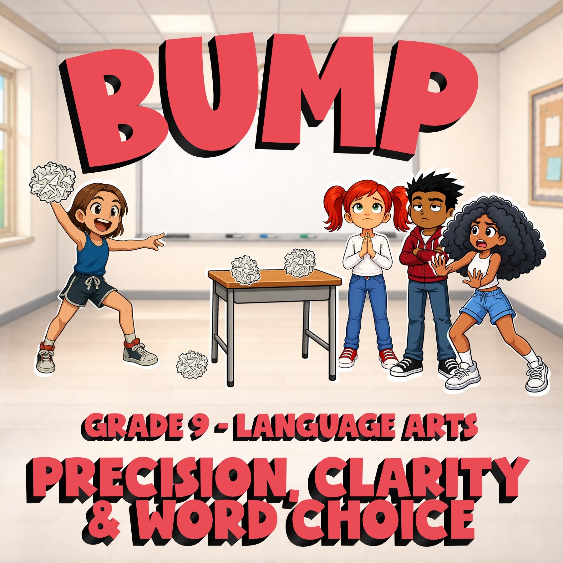 Precision, Clarity & Word Choice BUMP ELA Game - No Prep Grade 9 Review Activity