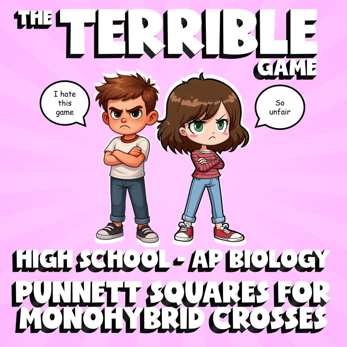 Punnett Squares for Monohybrid Crosses THE TERRIBLE GAME - AP Biology Review