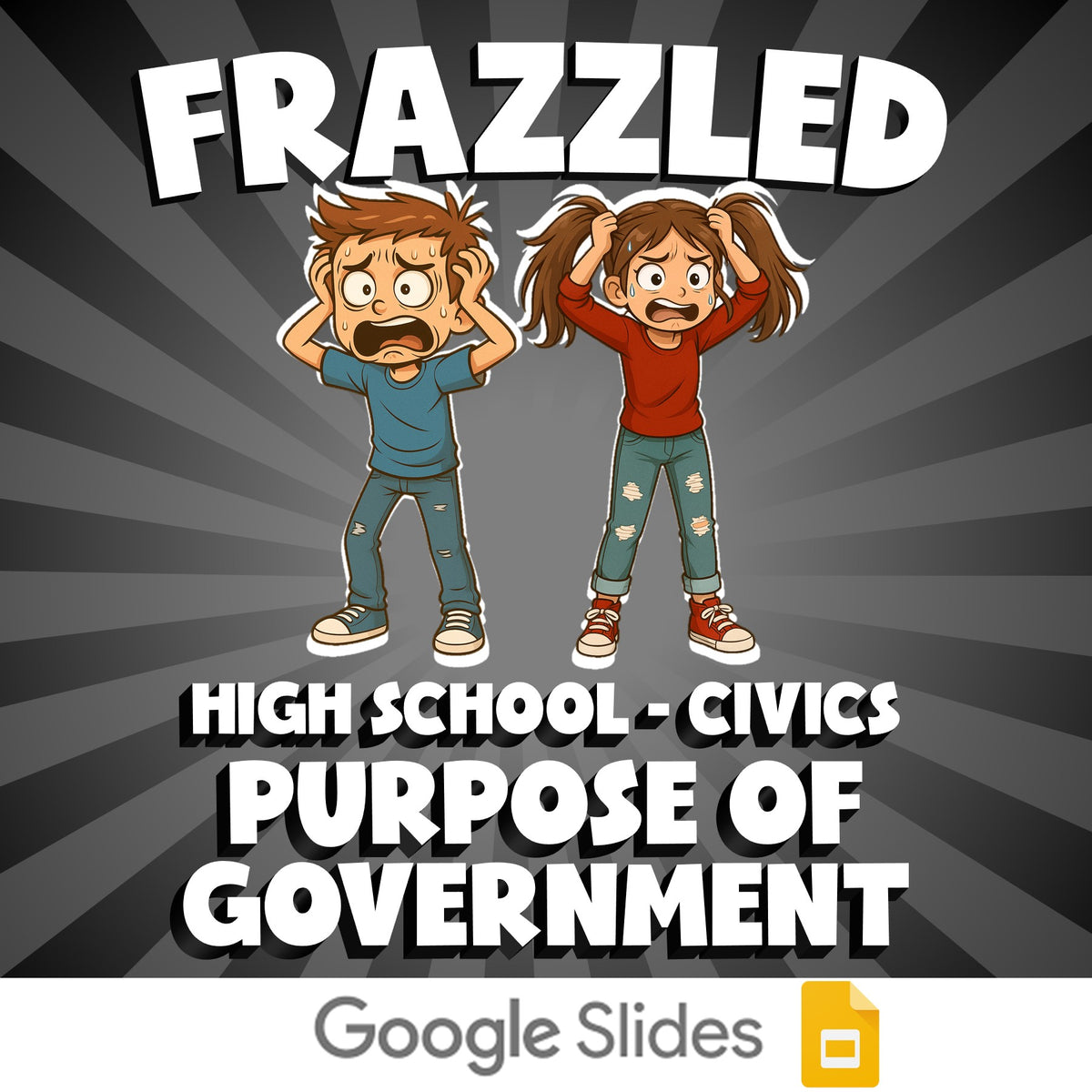 Purpose of Government FRAZZLED Civics Game - No Prep Review Activity