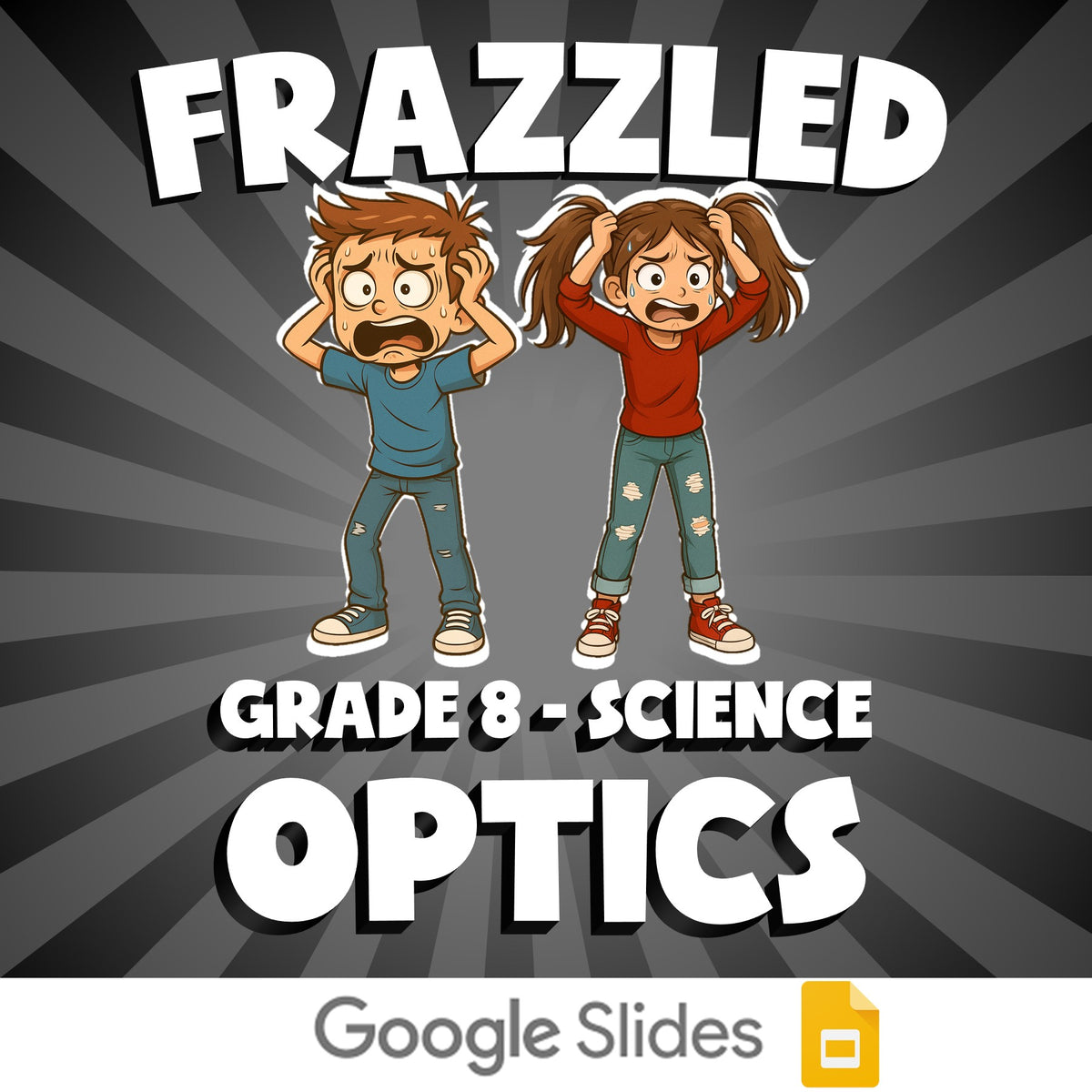 Optics FRAZZLED Science Game - No Prep Grade 8 Review Activity