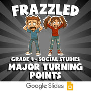 Major Turning Points FRAZZLED Socials Game - No Prep Grade 4 Review Activity