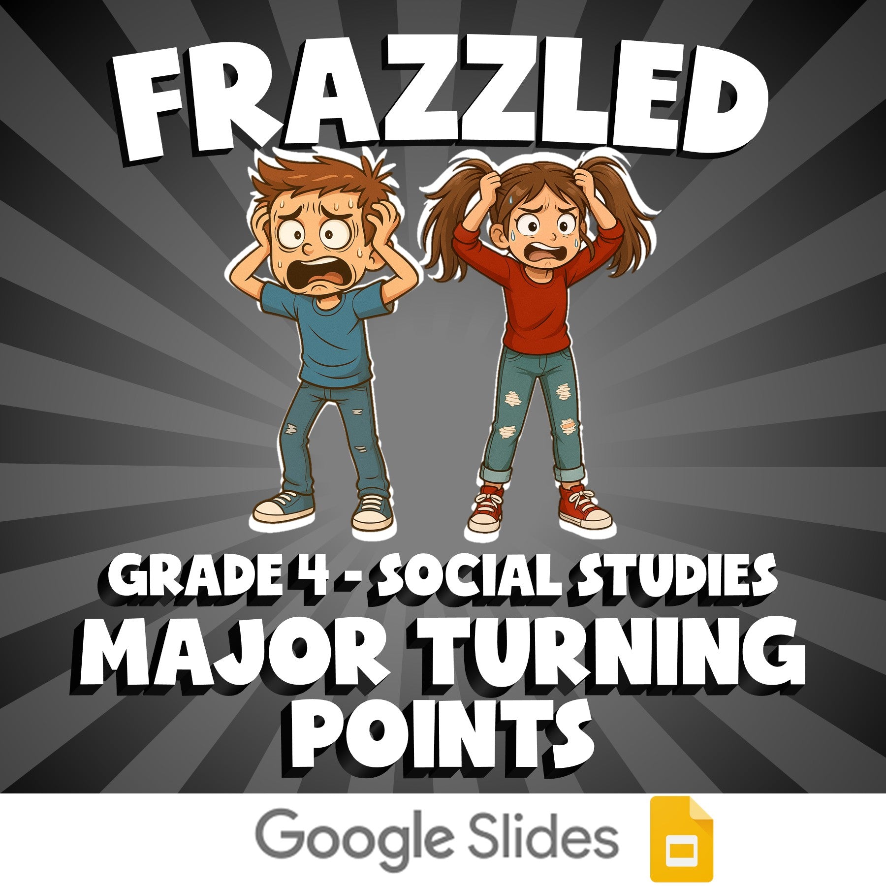 Major Turning Points FRAZZLED Socials Game - No Prep Grade 4 Review Activity