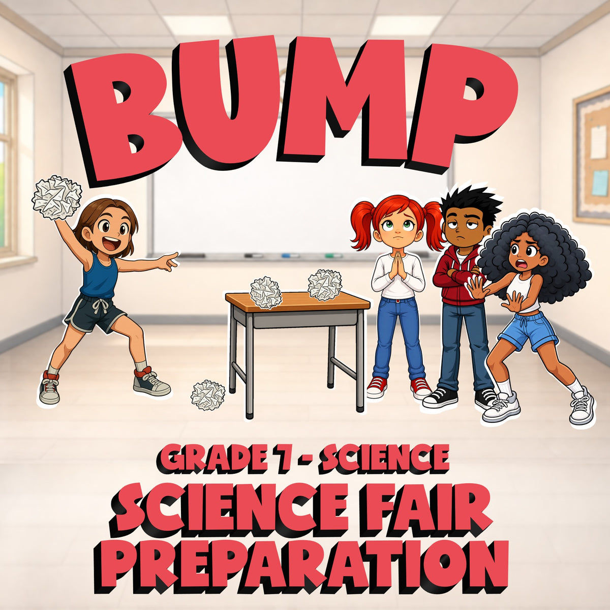 Science Fair Preparation BUMP Science Game - No Prep Grade 7 Review Activity