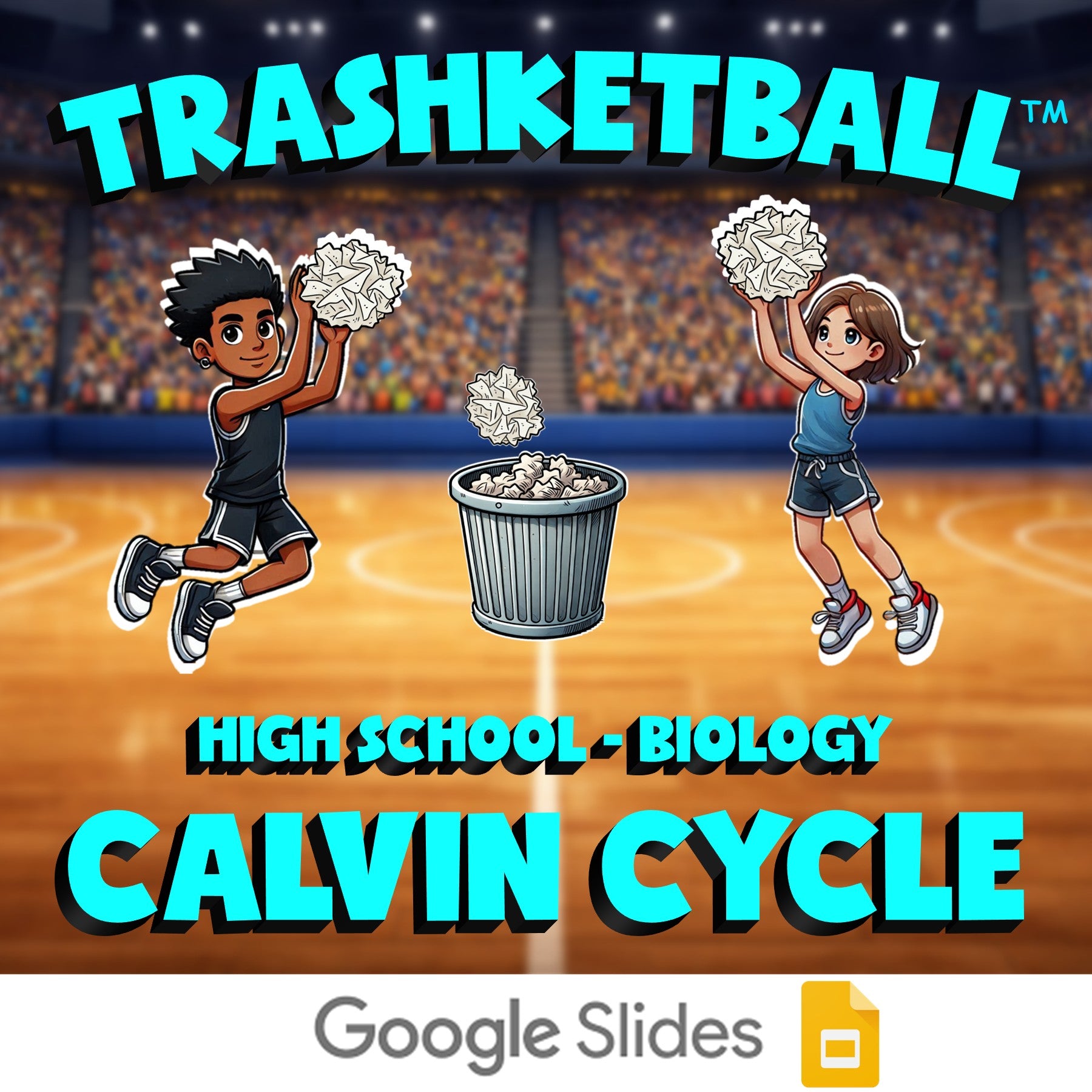 Calvin Cycle TRASHKETBALL Science Game - No Prep Biology Review Activity