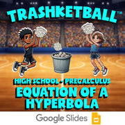 Equation of a Hyperbola TRASHKETBALL Math Game - No Prep PreCalculus Review