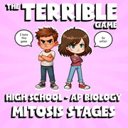 Mitosis Stages THE TERRIBLE GAME - No Prep AP Biology Science Review Activity