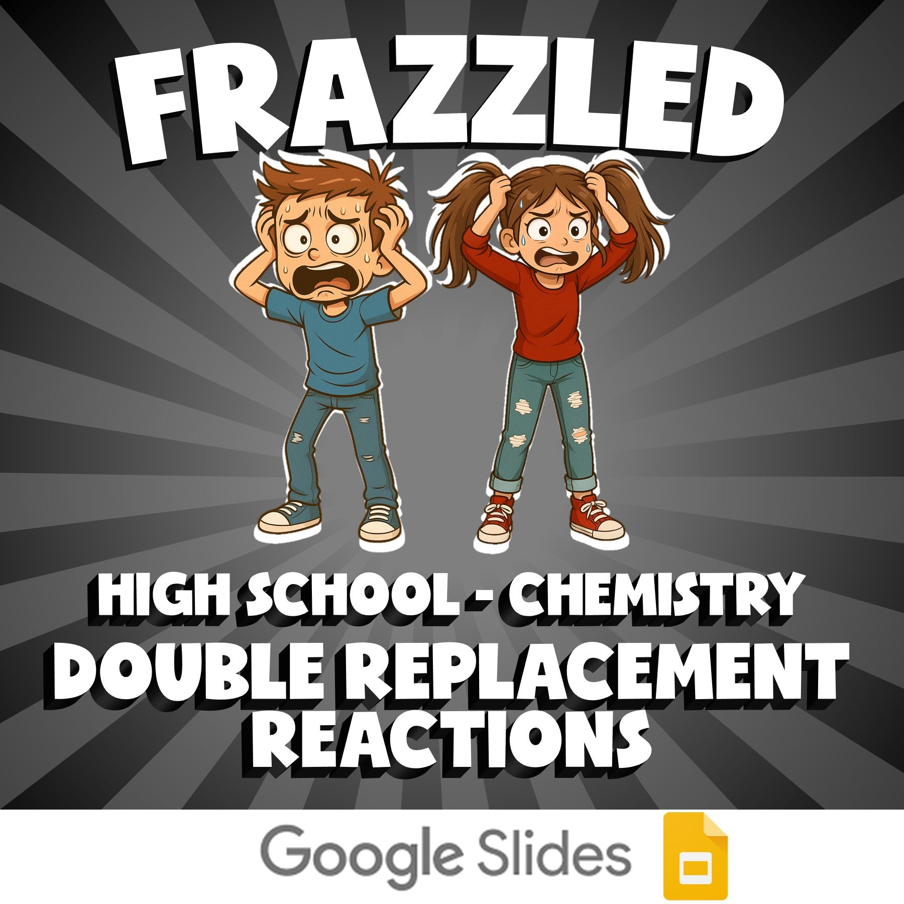 Double Replacement Reactions FRAZZLED Science Game - No Prep Chemistry Review