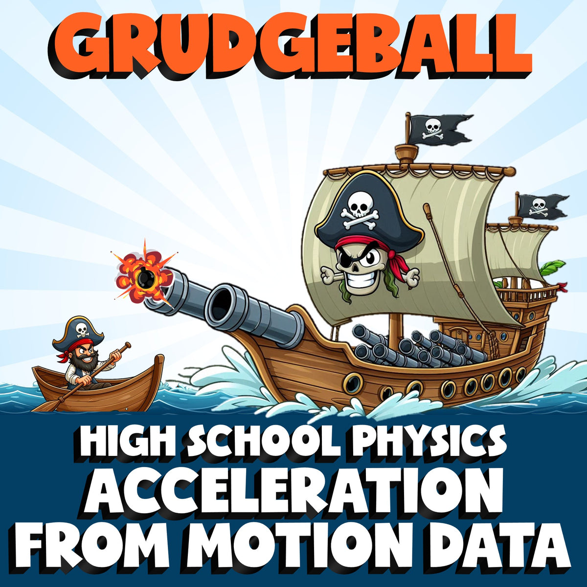 Acceleration from Motion Data GRUDGEBALL Science Game - No Prep Physics Review