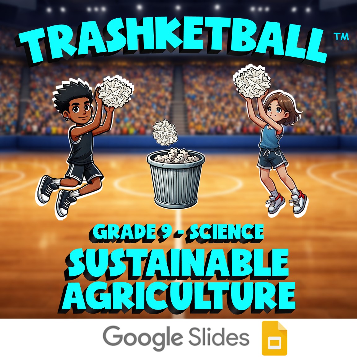 Sustainable Agriculture TRASHKETBALL Science Game - No Prep Grade 9 Review