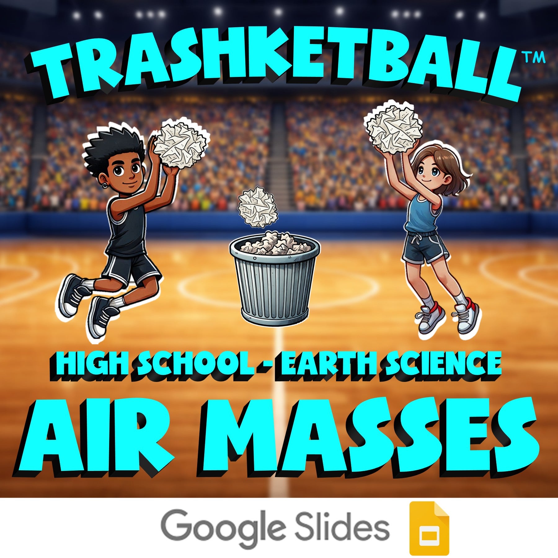 Air Masses TRASHKETBALL Game - No Prep Earth Science Review Activity