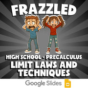 Limit Laws and Techniques FRAZZLED Math Game - No Prep PreCalculus Review