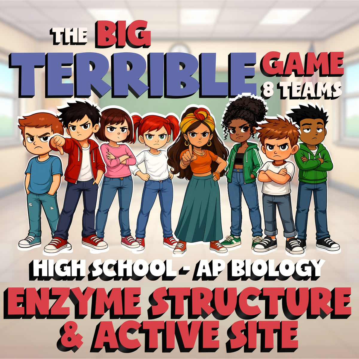 Enzyme Structure & Active Site BIG TERRIBLE GAME - AP Biology Science Review