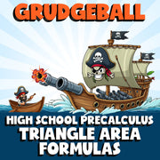 Triangle Area Formulas GRUDGEBALL Math Game - No Prep PreCalculus Review