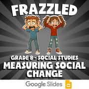 Measuring Social Change FRAZZLED Socials Game - No Prep Grade 8 Review Activity
