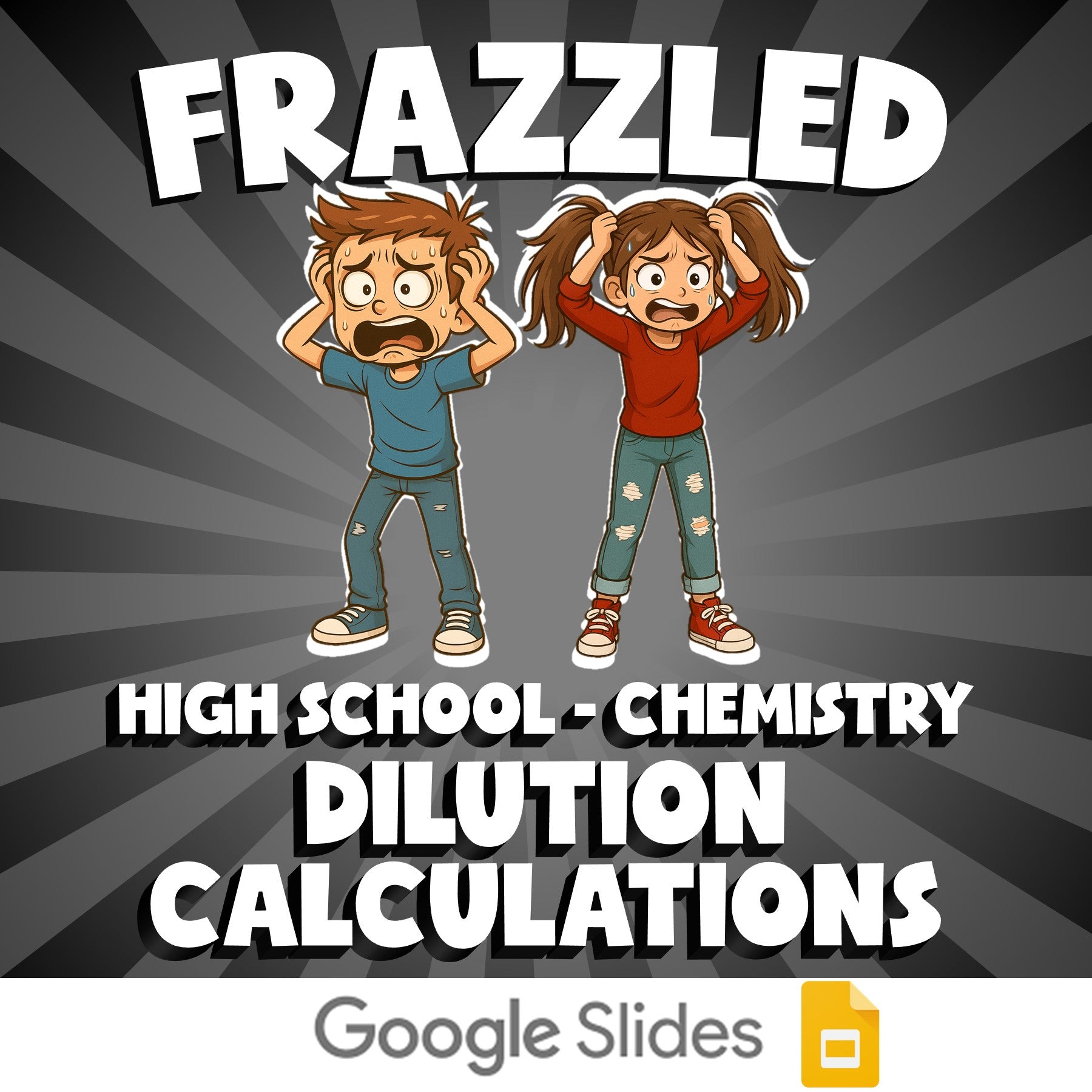 Dilution Calculations FRAZZLED Science Game - No Prep Chemistry Review Activity