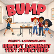 Identify Dominant Text Structures BUMP ELA Game - No Prep Grade 7 Review