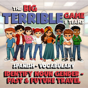 Identify Noun Gender - Past & Future Travel BIG TERRIBLE GAME - Spanish Exercise