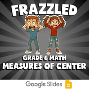 Measures of Center FRAZZLED Math Game - No Prep Grade 6 Review Activity