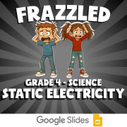 Static Electricity FRAZZLED Science Game - No Prep Grade 4 Review Activity