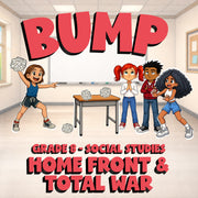 Home Front & Total War BUMP Socials Game - No Prep Grade 8 Review Activity