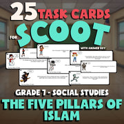 The Five Pillars of Islam SCOOT TASK CARDS Socials Game - No Prep Grade 7 Review