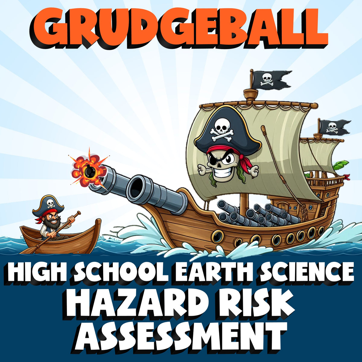 Hazard Risk Assessment GRUDGEBALL Game - No Prep Earth Science Review Activity
