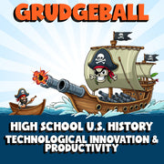 Technological Innovation & Productivity GRUDGEBALL U.S. History Game - No Prep