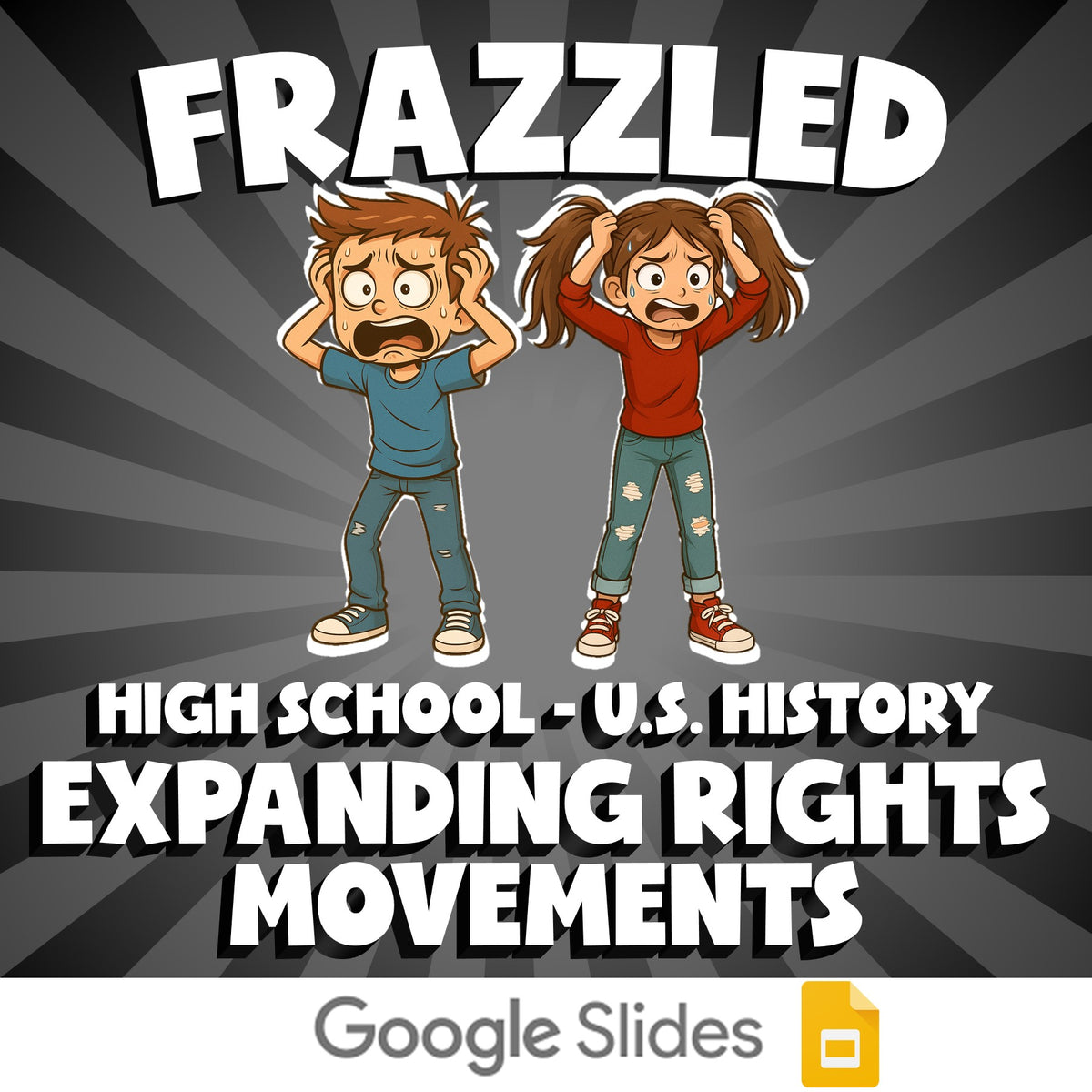 Expanding Rights Movements FRAZZLED U.S. History Game - No Prep Review Activity