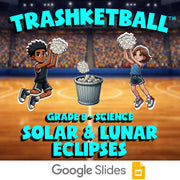 Solar & Lunar Eclipses TRASHKETBALL Science Game - No Prep Grade 8 Review