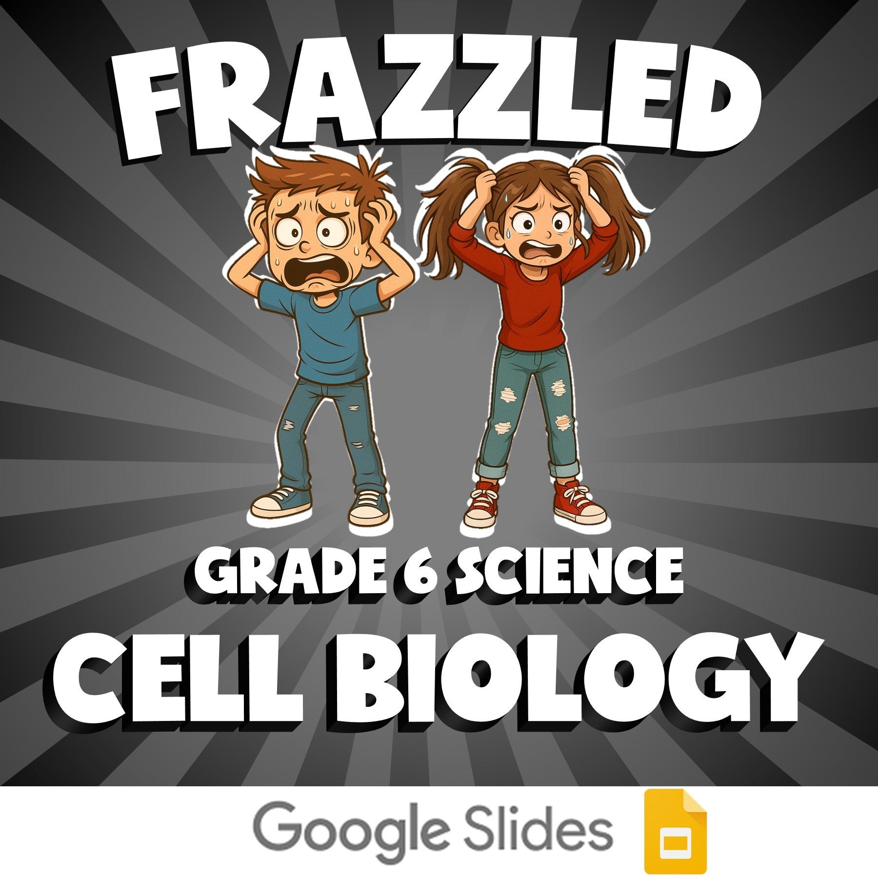Cell Biology FRAZZLED Science Game - No Prep Grade 6 Review Activity