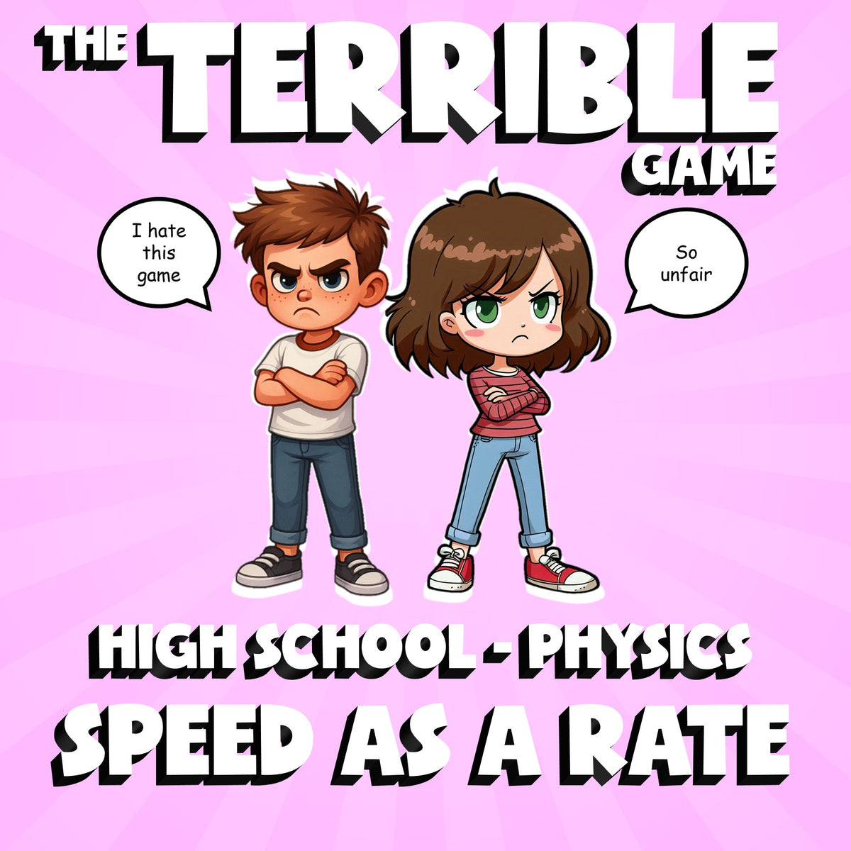 Speed as a Rate THE TERRIBLE GAME - No Prep Physics Science Review Activity