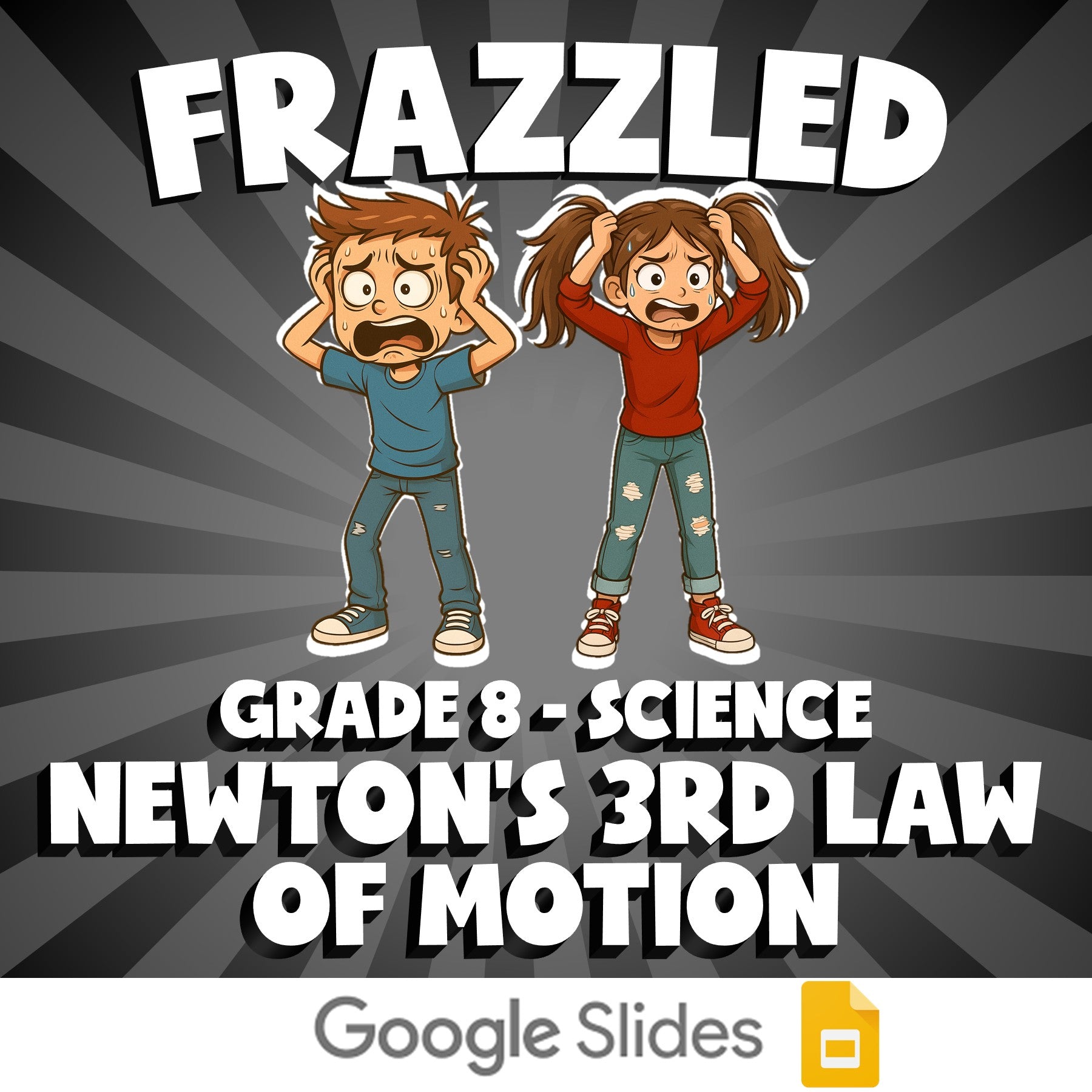 Newton’s 3rd Law of Motion FRAZZLED Science Game - No Prep Grade 8 Review