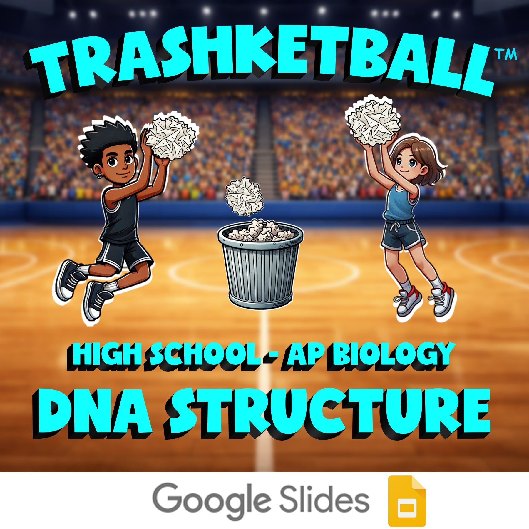 DNA Structure TRASHKETBALL Science Game - No Prep AP Biology Review Activity
