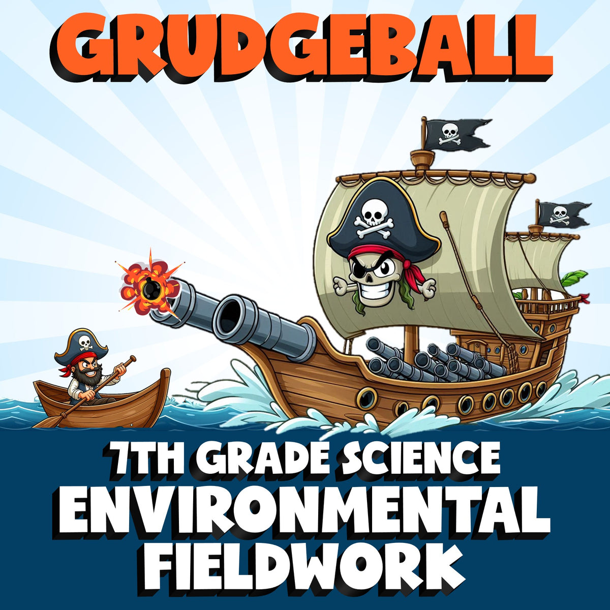 Environmental Fieldwork GRUDGEBALL Science Game - No Prep Grade 7 Review
