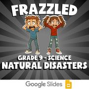 Natural Disasters FRAZZLED Science Game - No Prep Grade 9 Review Activity