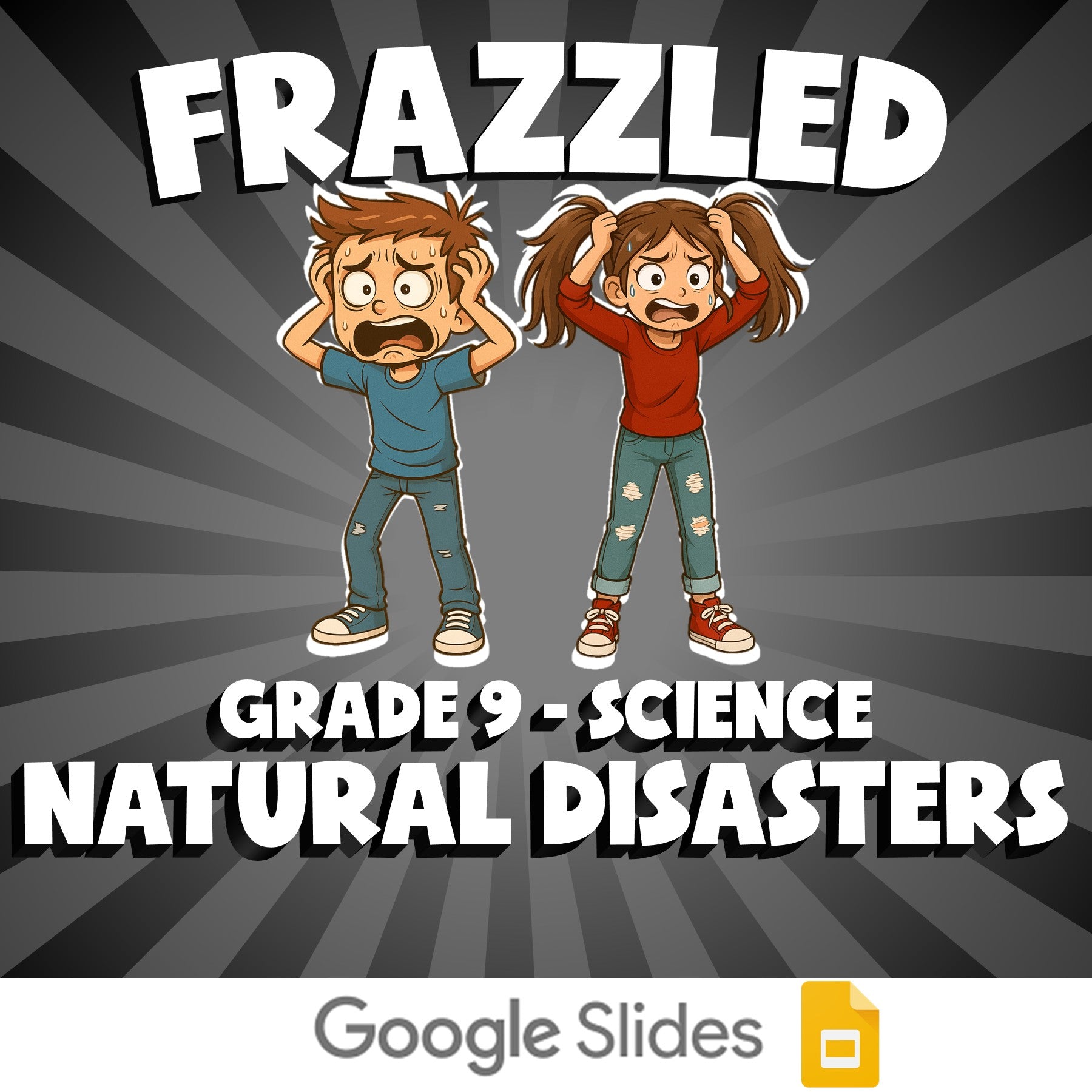 Natural Disasters FRAZZLED Science Game - No Prep Grade 9 Review Activity