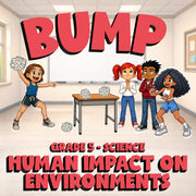 Human Impact on Environments BUMP Science Game - No Prep Grade 5 Review Activity
