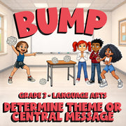 Determine Theme or Central Message BUMP ELA Game - No Prep Grade 3 Review