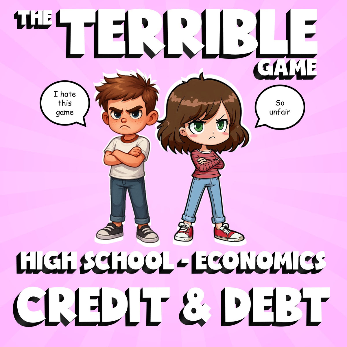 Credit & Debt THE TERRIBLE GAME - No Prep Economics Review Activity